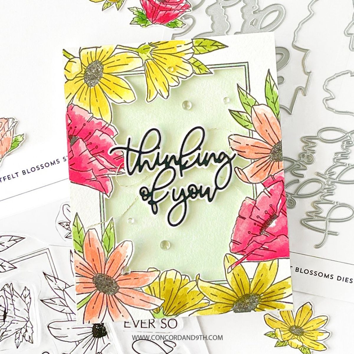 Concord & 9th Heartfelt Blossoms Stamp Set