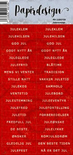 Hovedbilde Papirdesign Juleeventyr klistremerker