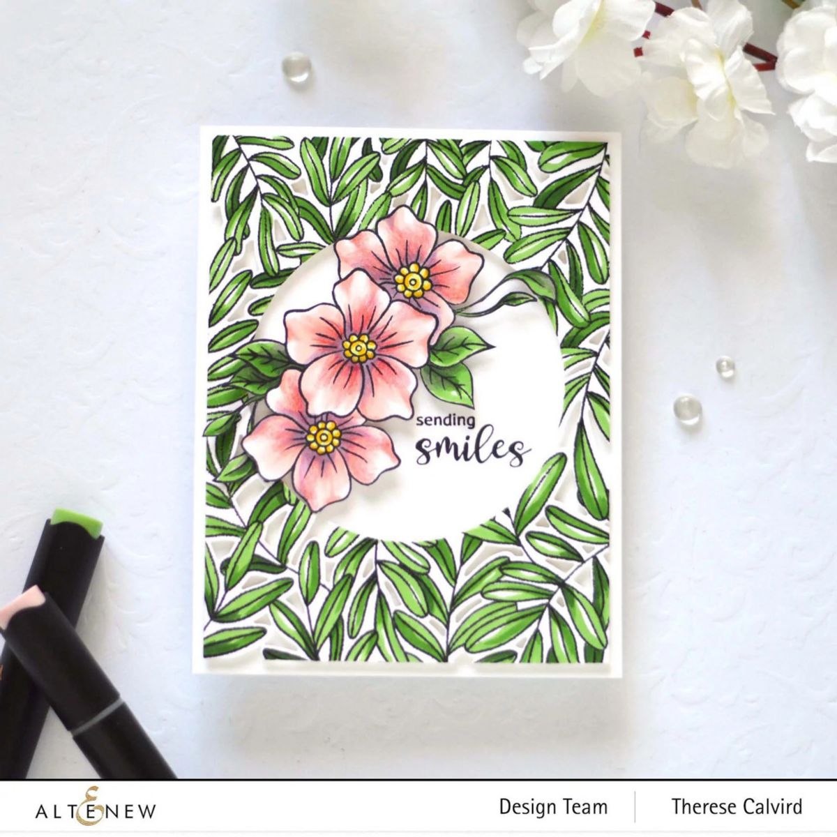 Altenew Climbing Leaves Stamp & Die Bundle