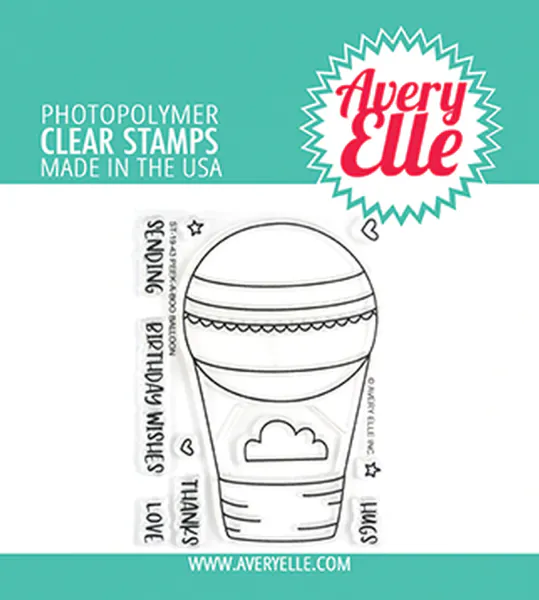 Hovedbilde Avery Elle Peek-A-Boo Balloon Clear Stamps