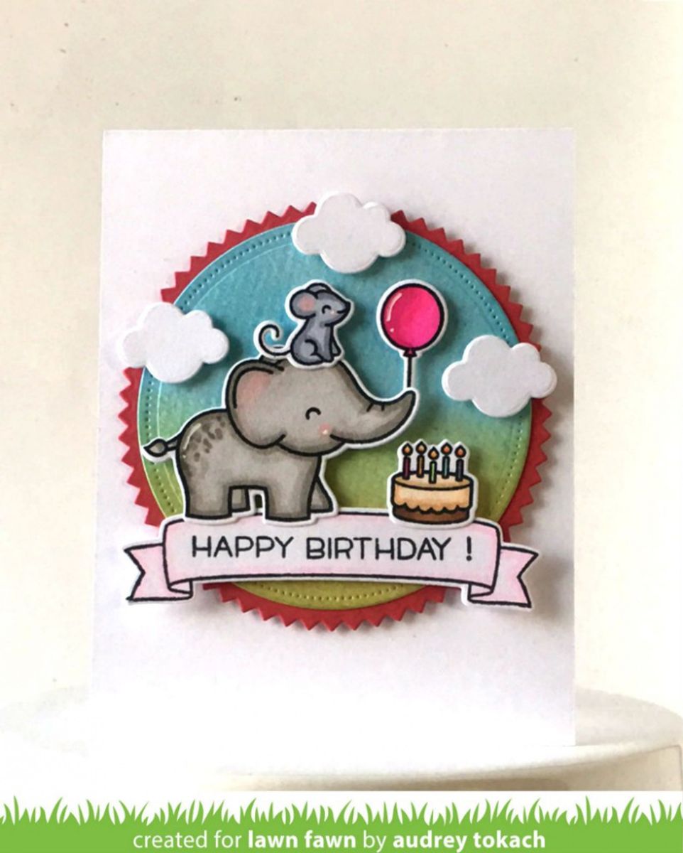 Lawn Fawn Elphie Selfie Stamp Set