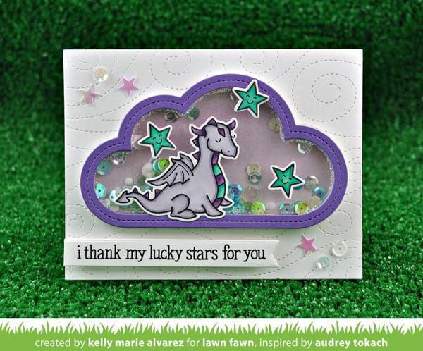 Bilde av Lawn Fawn Stitched Cloud Frames Die