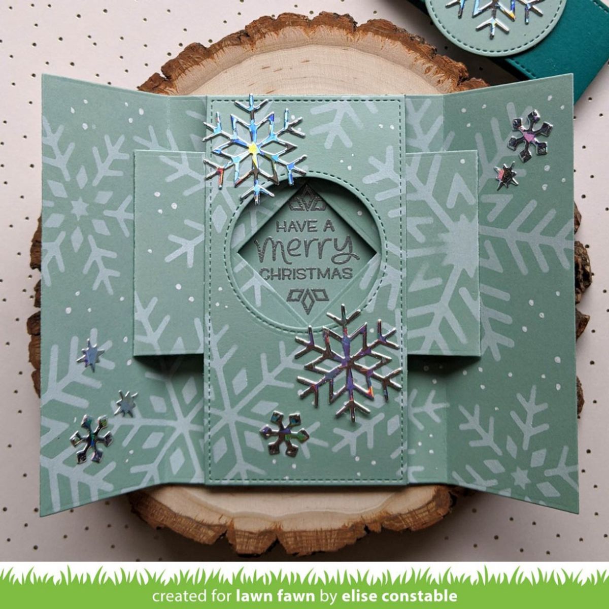 Lawn Fawn Snowflake Trio Stencil