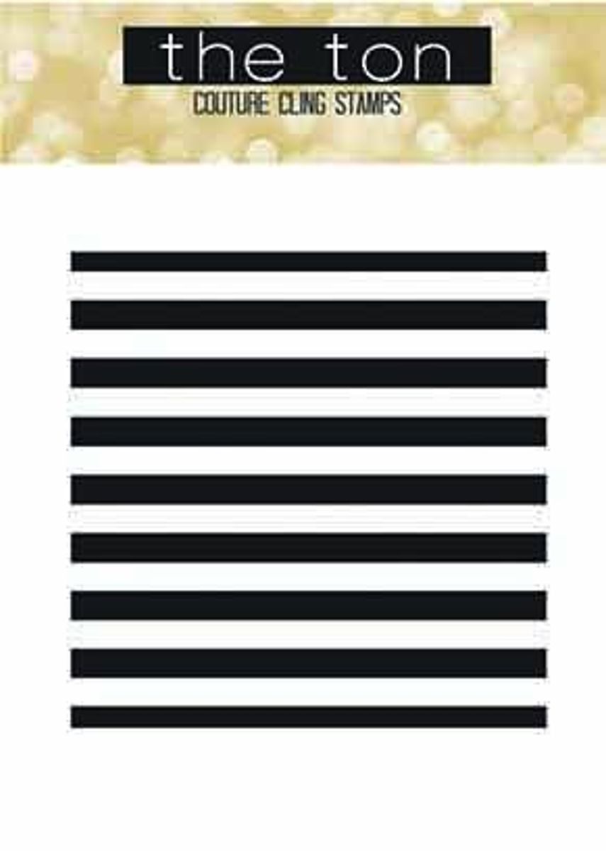The Ton Haute Stripes Cling Background stamp