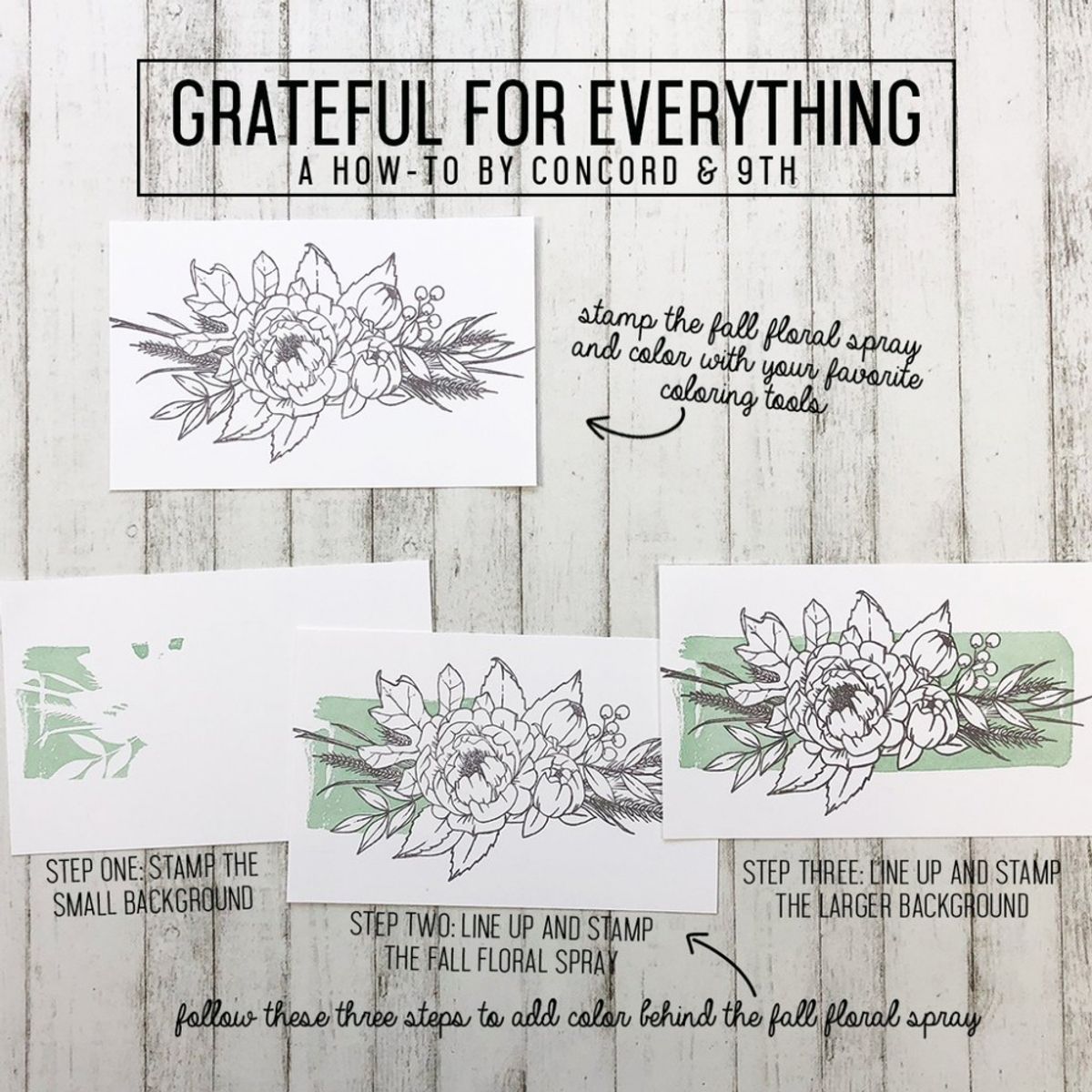 Concord & 9th Grateful For Everything Stamp Set