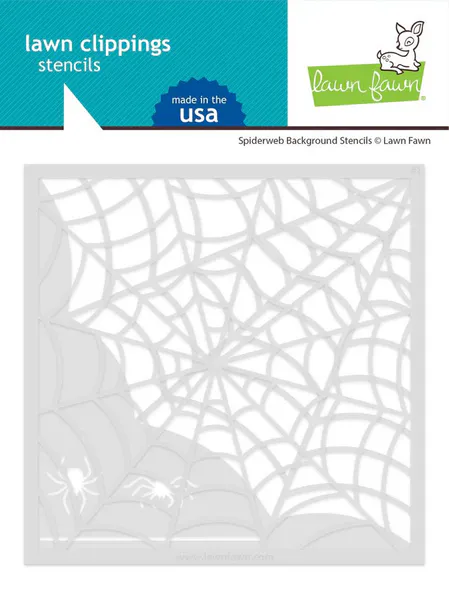 Hovedbilde Lawn Fawn Spiderweb Background Stencils