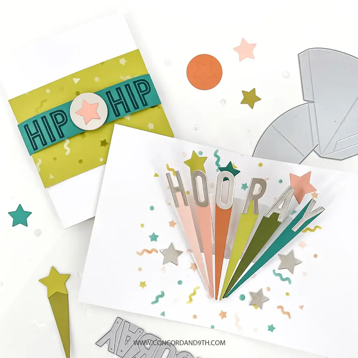Concord & 9th Bursting Backgrounds Stencil Pack