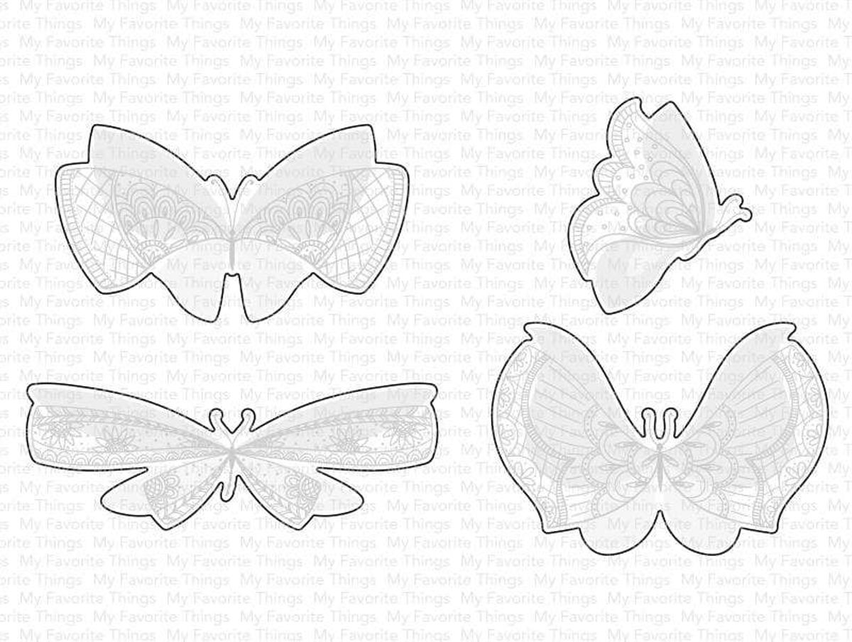 MFT More Brilliant Butterflies dies