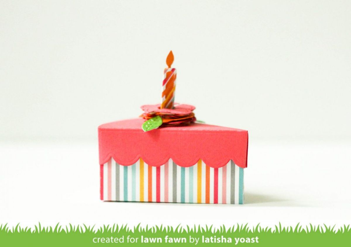Lawn Fawn Cake Slice Box Dies