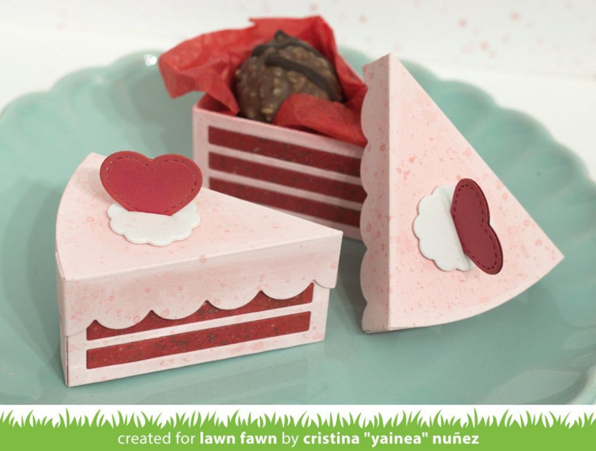 Lawn Fawn Cake Slice Box Dies