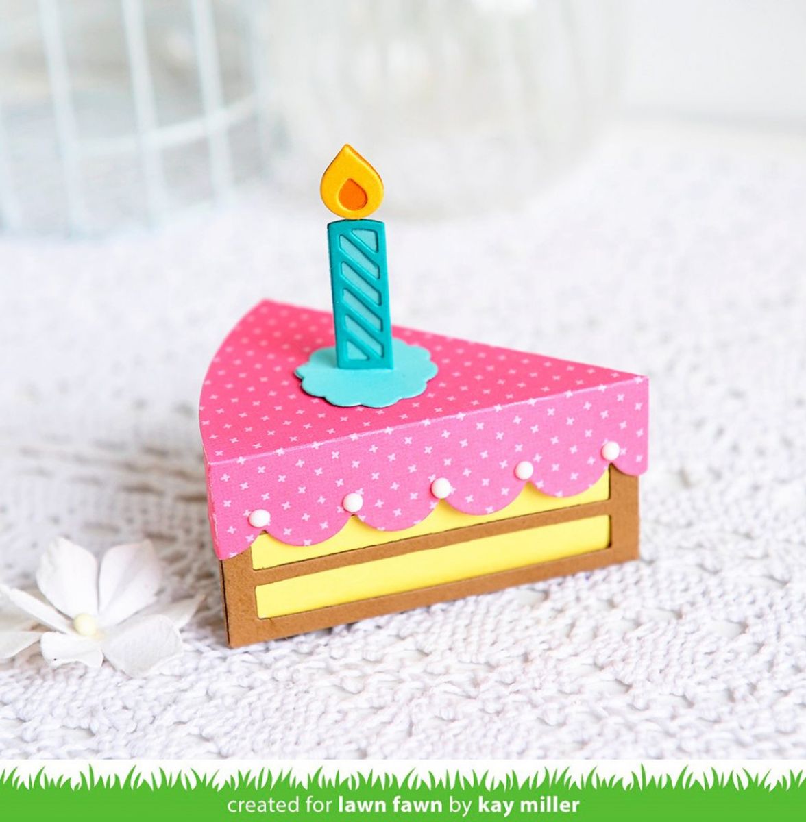 Lawn Fawn Cake Slice Box Dies