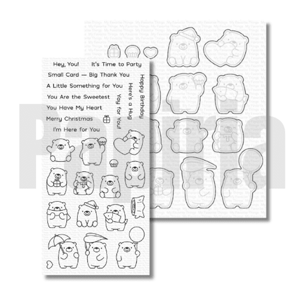 Hovedbilde MFT Bitty Bears stamp and die set
