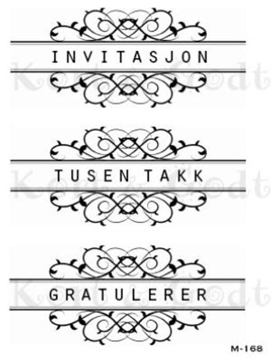 Kort og Godt Stempel M-168