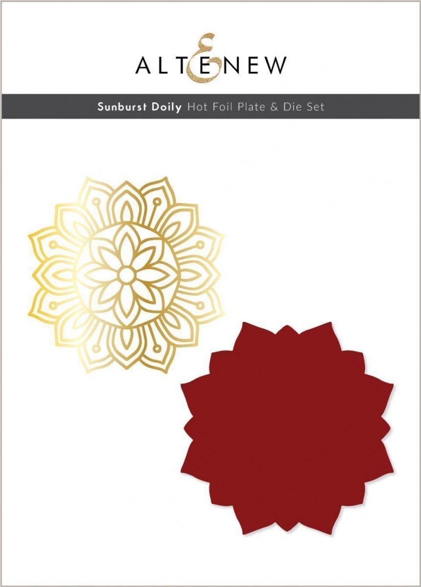 Altenew Sunburst Doily Hot Foil Plate & Die Set