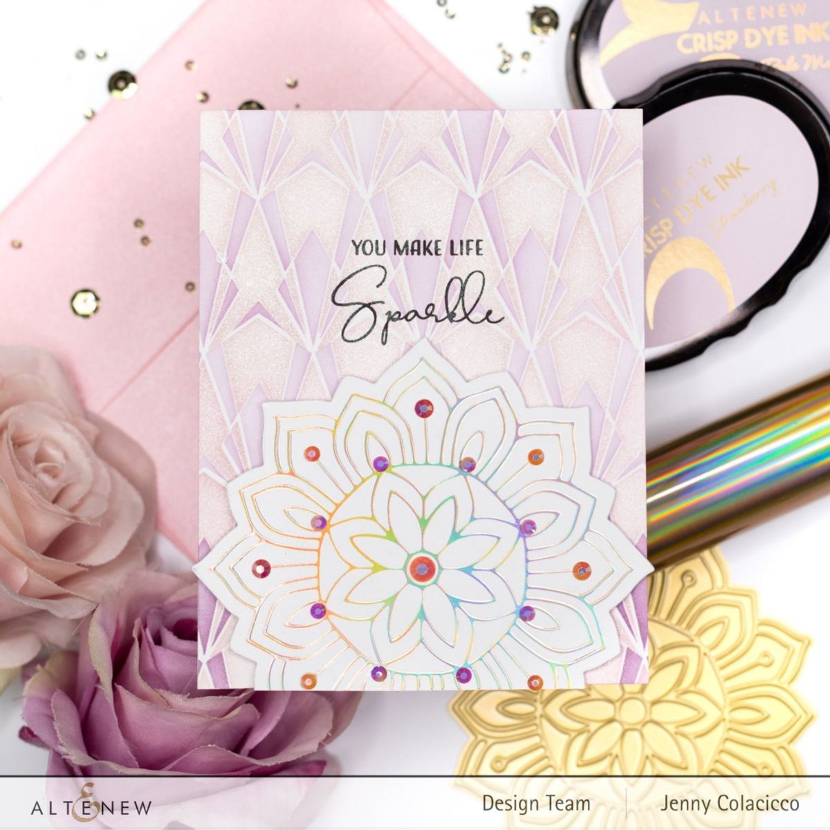 Altenew Sunburst Doily Hot Foil Plate & Die Set