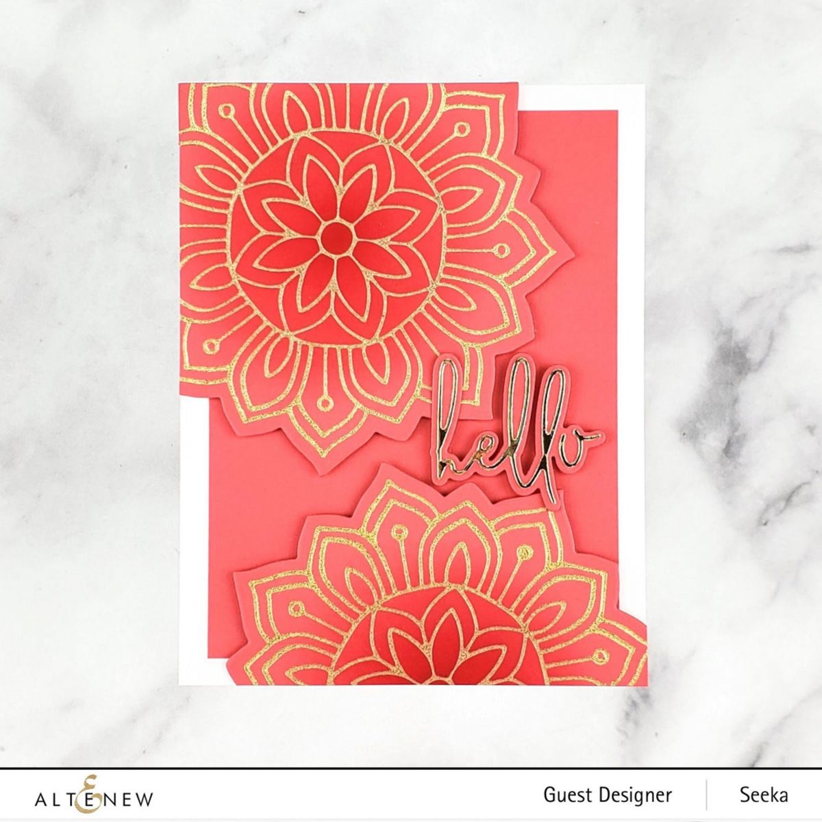 Altenew Sunburst Doily Hot Foil Plate & Die Set