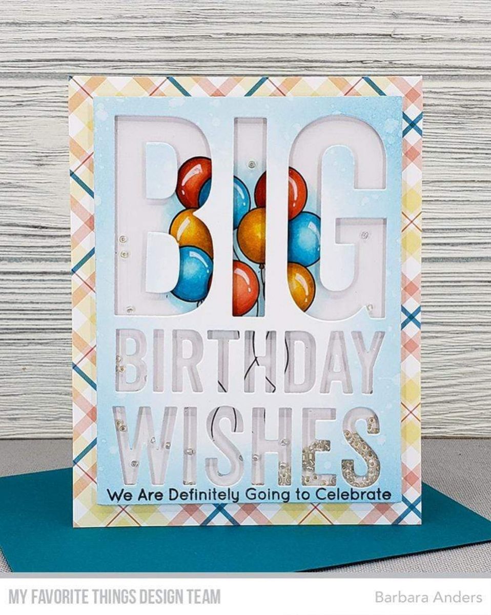 MFT Big Birthday Wishes die