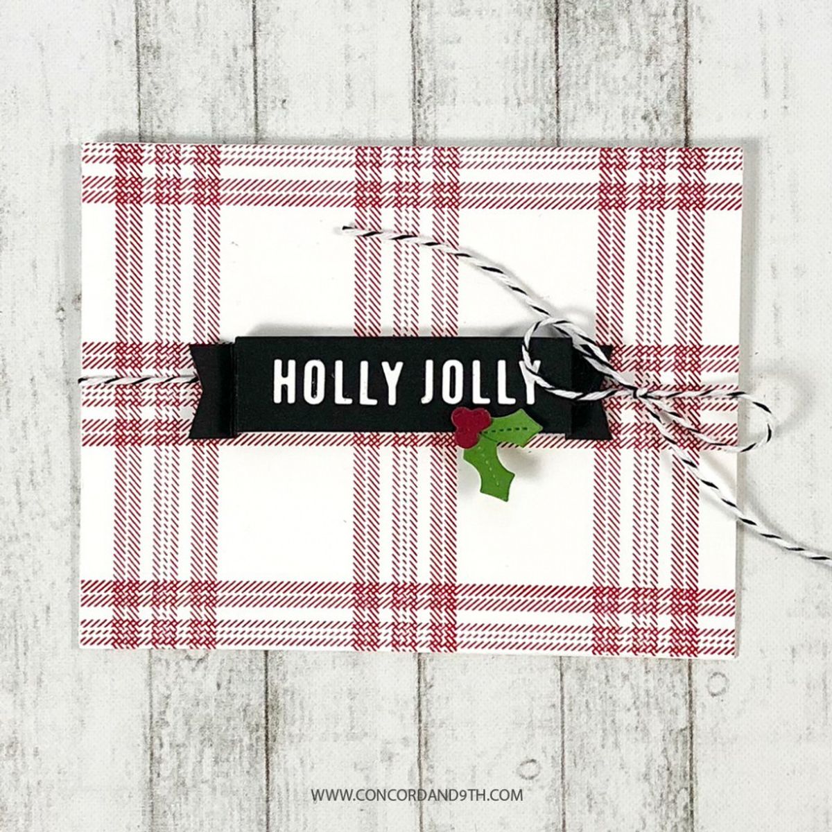 Concord & 9th Holly Jolly Banner Dies