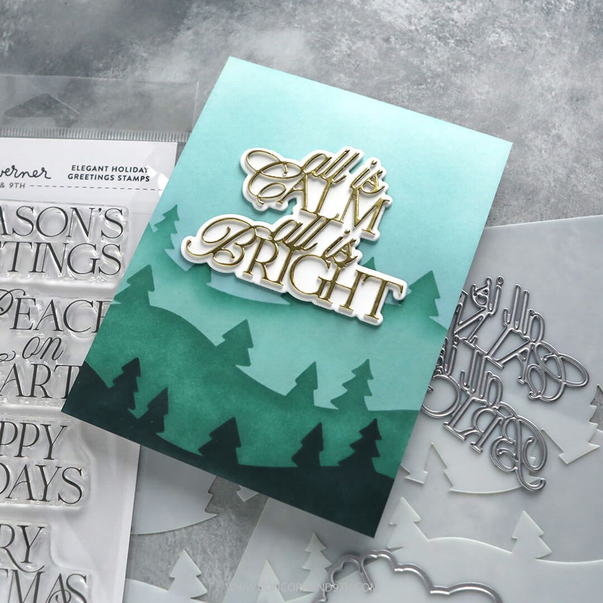 Kristina Werner Trees and Forest Stencil Pack