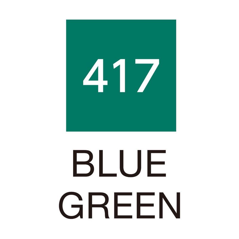 Zig Clean Color Real Brush 417 Blue Green