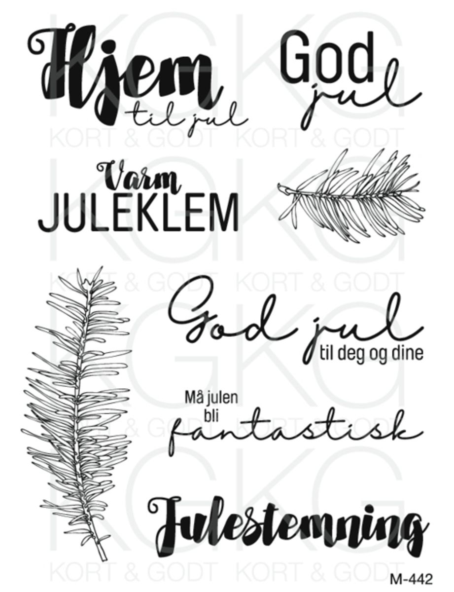 Kort og Godt Stempel M-442