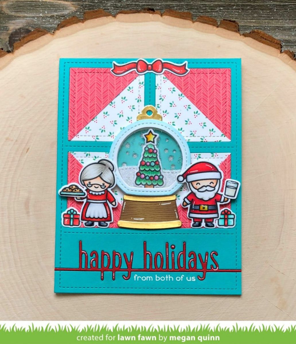 Lawn Fawn Snow Globe Gift Tag dies