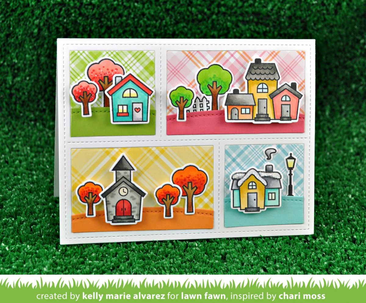 Lawn Fawn Happy Village Stamp Set