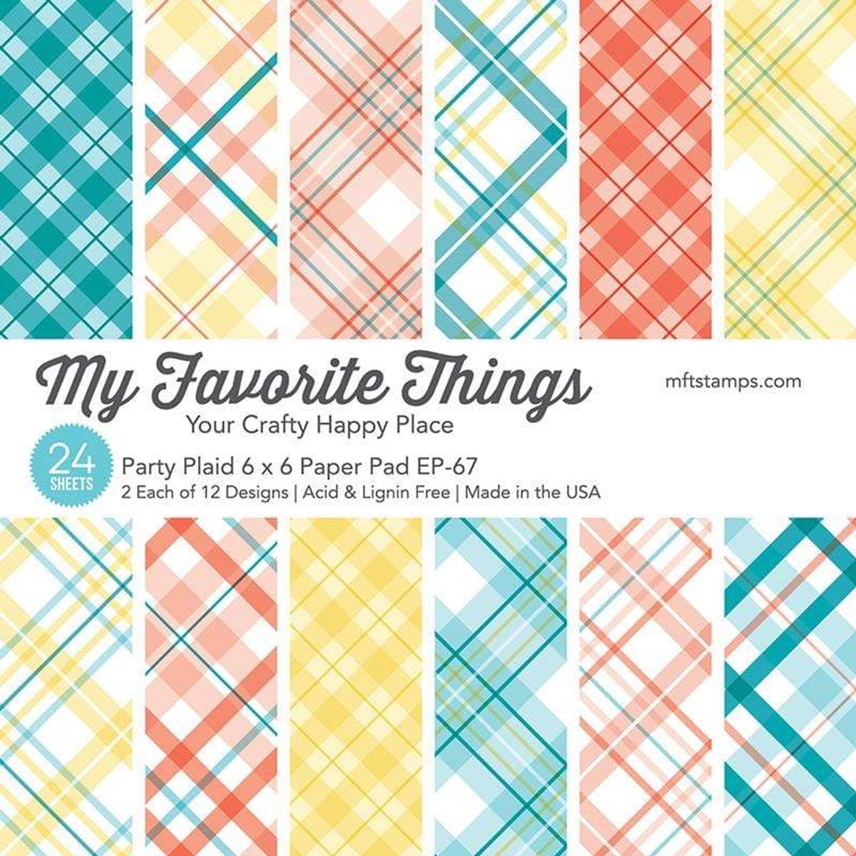 My Favorite Things Party Plaid Paper Pad