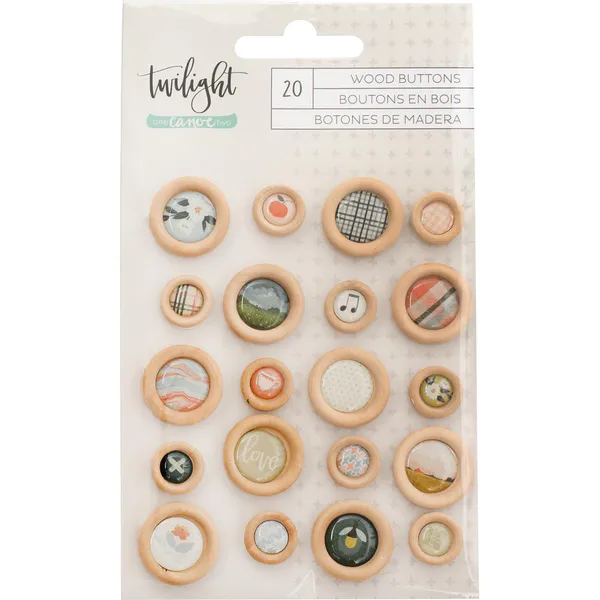 Hovedbilde American Crafts Wood Buttons