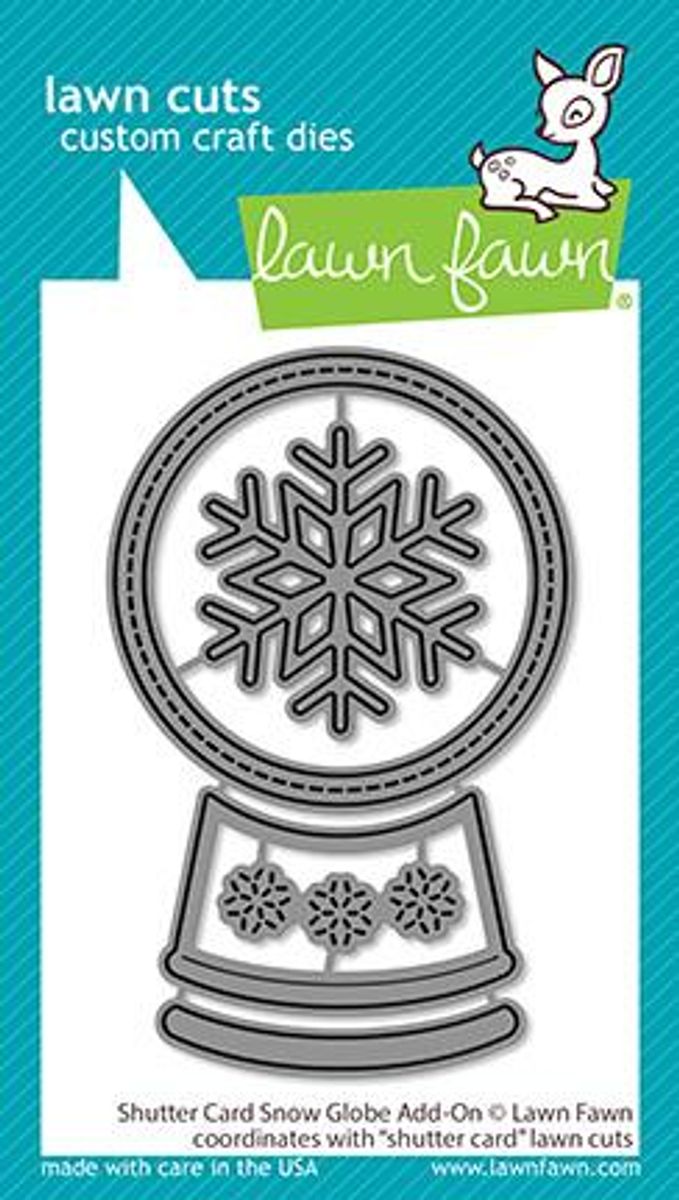 Lawn Fawn Shutter Card Snow Globe Add-On Dies