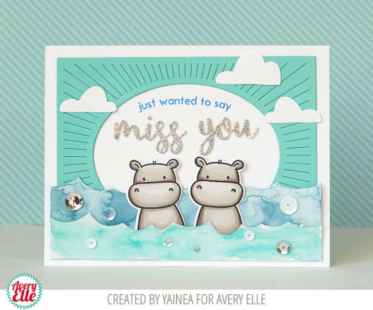 Avery Elle Peek-A-Boo Pals Stamp & Die Set