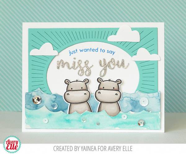 Hovedbilde Avery Elle Peek-A-Boo Pals Stamp & Die Set