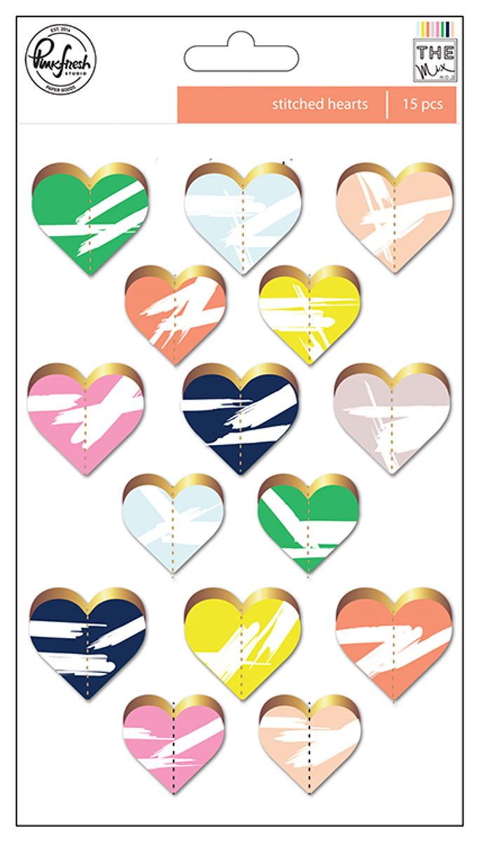 Pinkfresh Studio The Mix No 2 Stitched Hearts