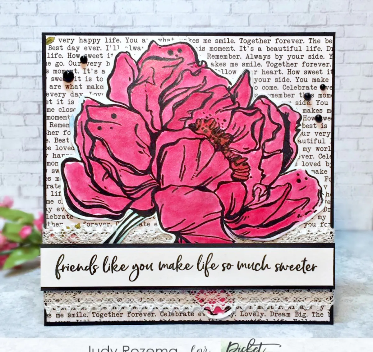 Picket Fence Studios Botan Peony