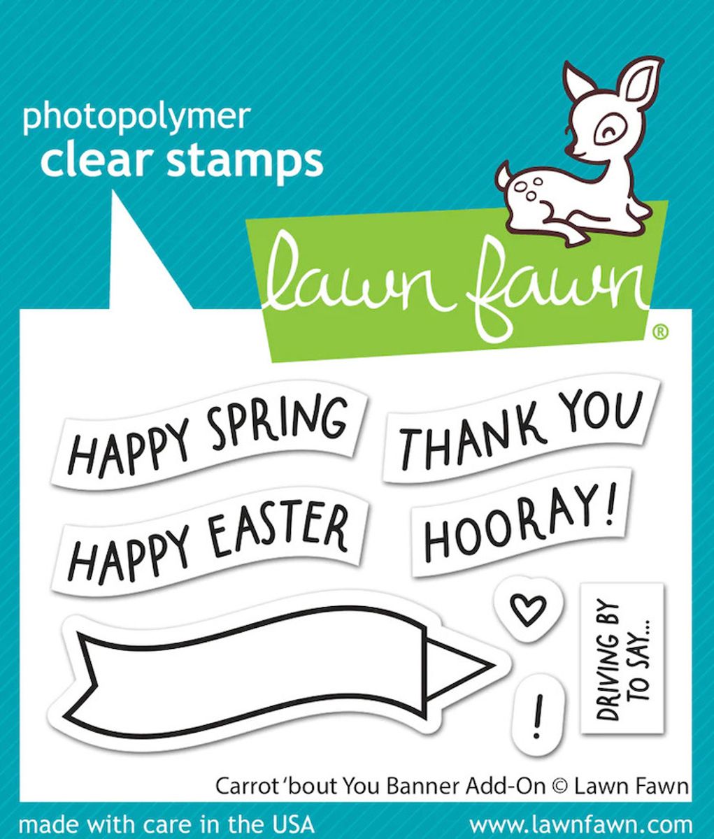 Lawn Fawn Carrot 'bout You Banner Add-On Stamp Set