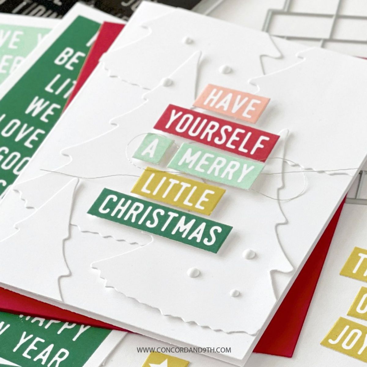 Concord & 9th Mix & Match Holiday Sentiments stamp set