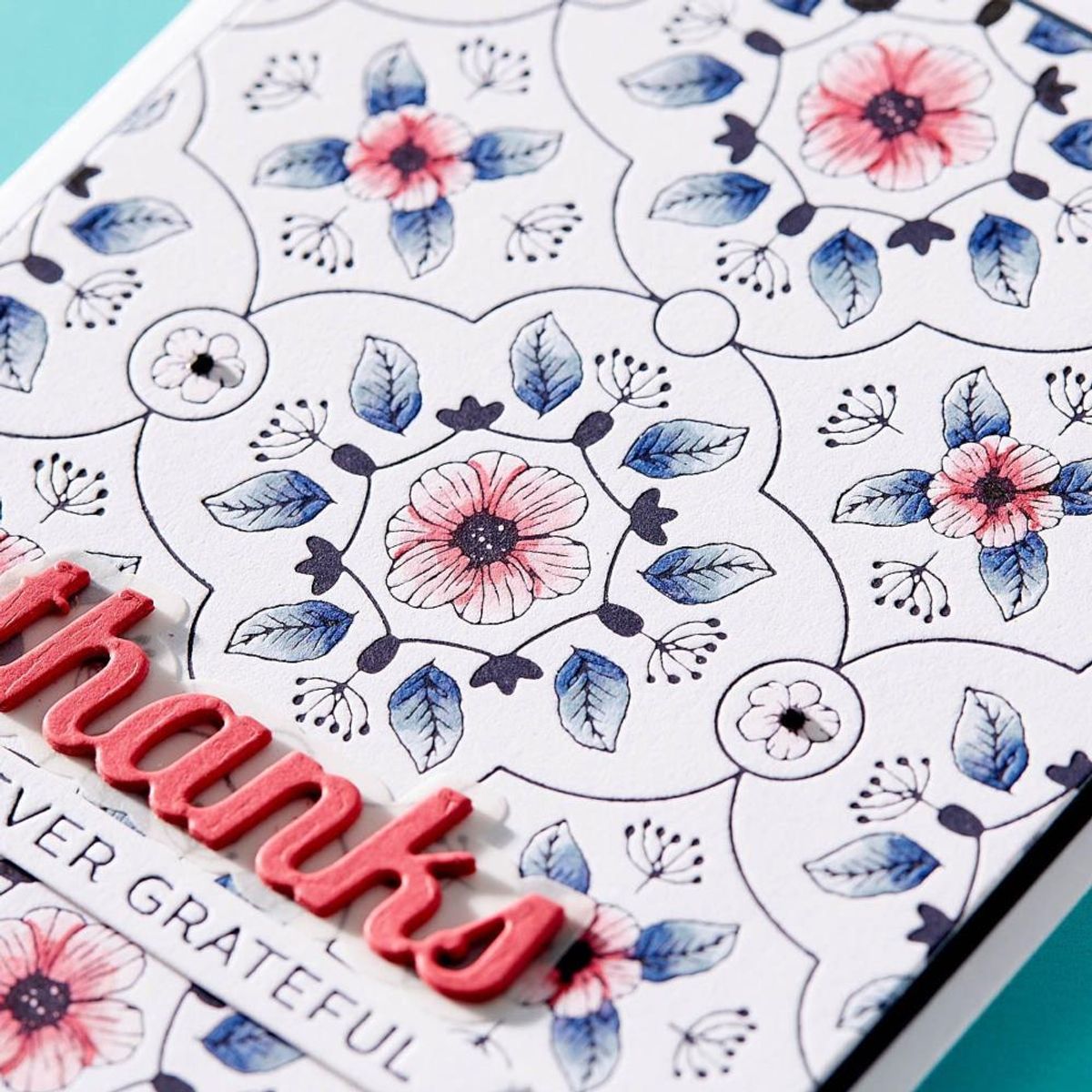 Spellbinders Floral View Press Plate & Die Set
