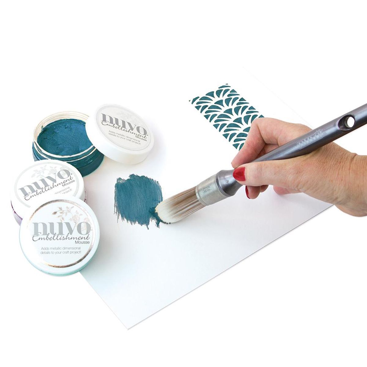 Nuvo Embellishment Mousse Pacific Teal