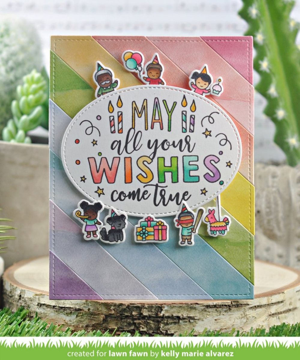 Lawn Fawn Giant Birthday Messages Stamp Set