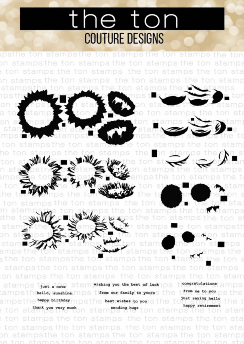 The Ton Grouped Fresh Sunflowers stamp & die bundle