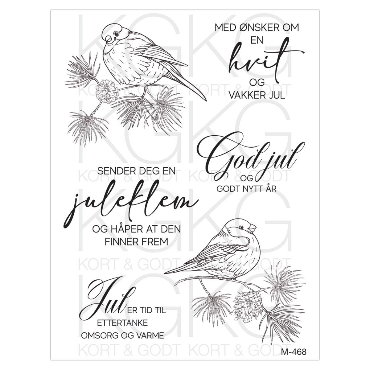 Kort og Godt stempel M-468