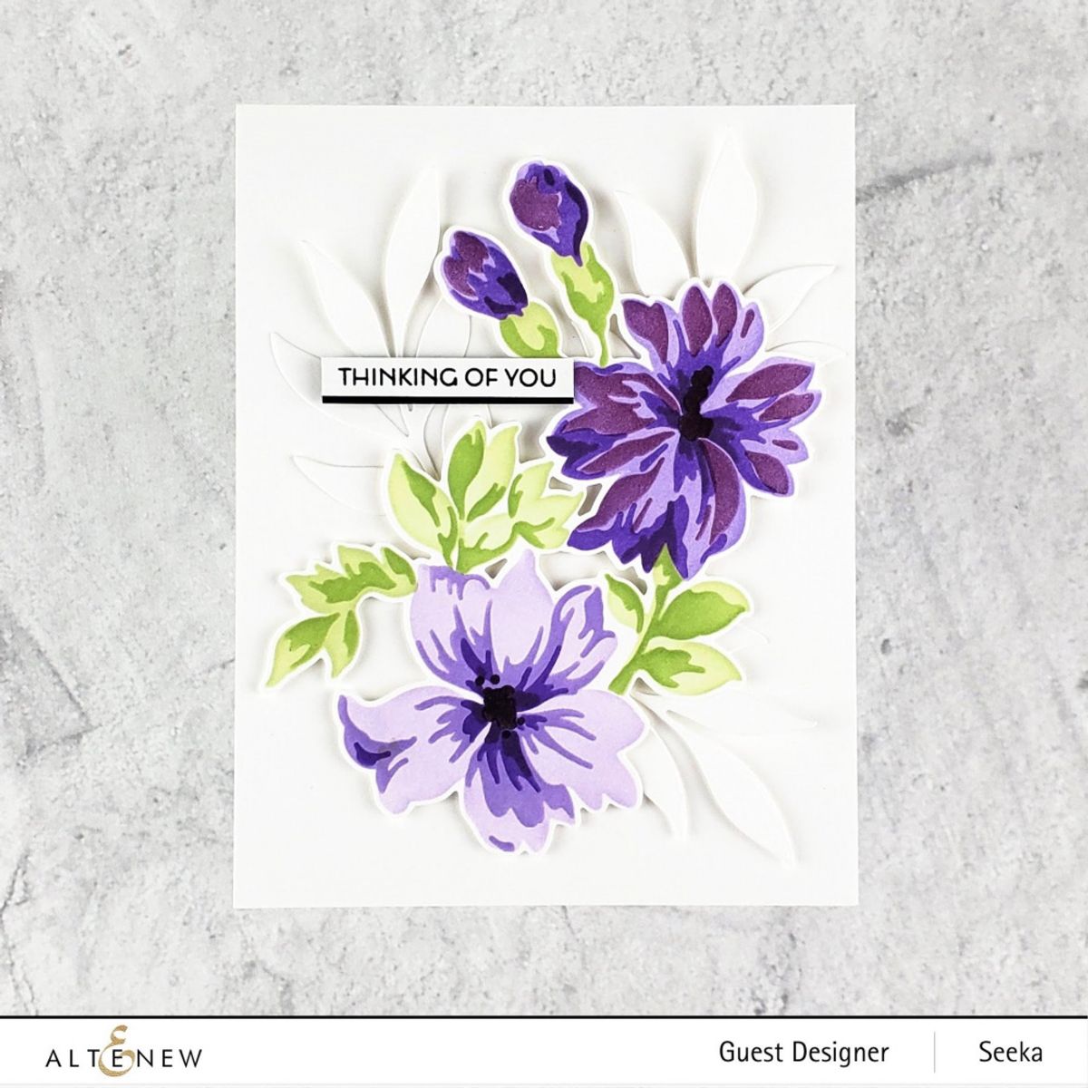 Altenew Bitterroot Flower Layering Stencil Set