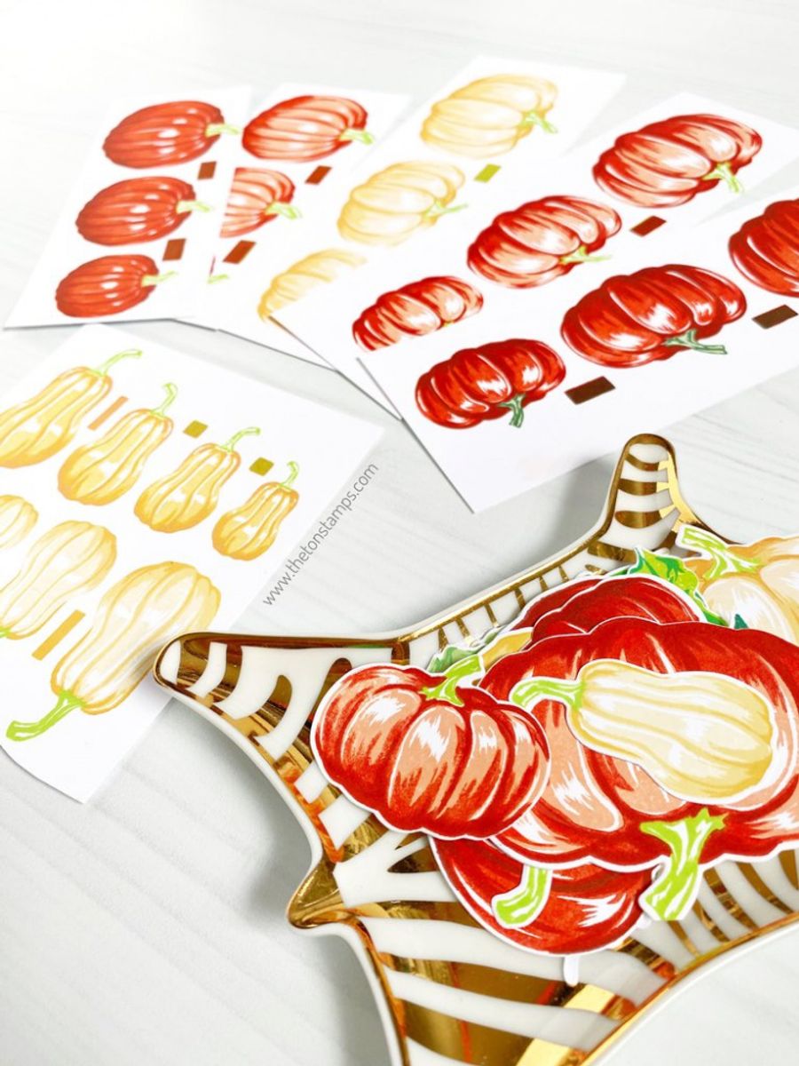 The Ton Ella Pumpkins stamp & die bundle