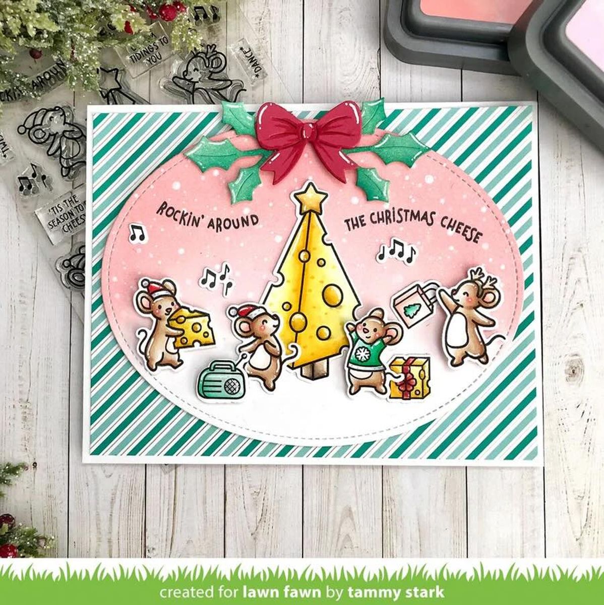 Lawn Fawn Cheesy Christmas Stamp Set