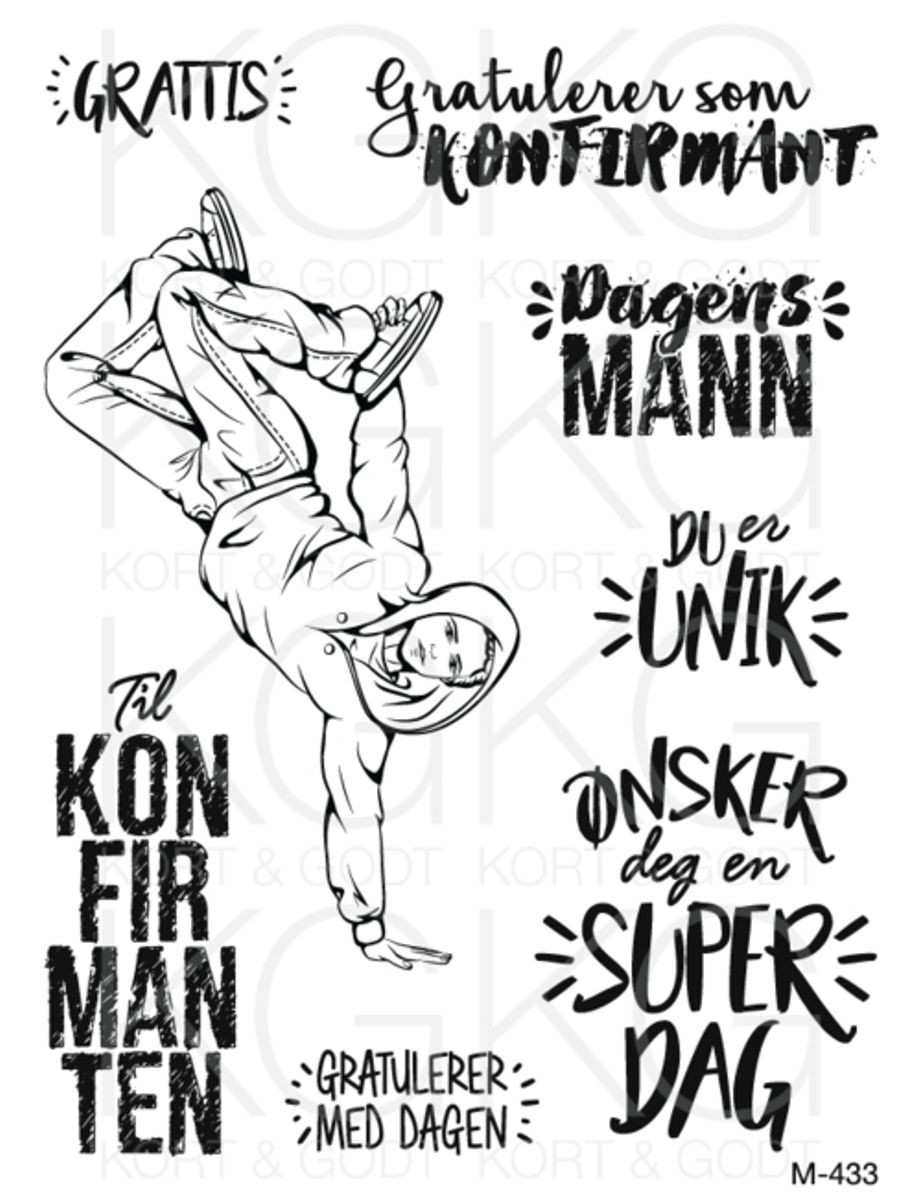 Kort og Godt Stempel M-433