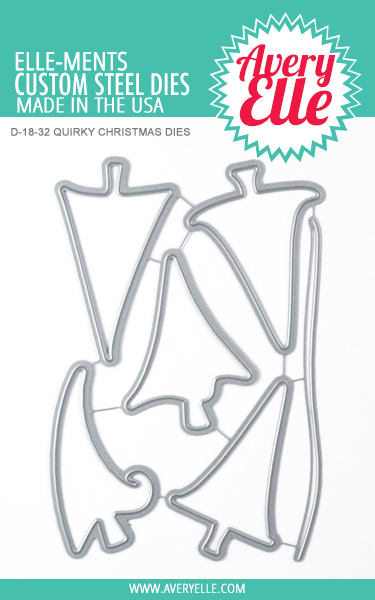 Avery Elle Quirky Christmas Clear Stamps