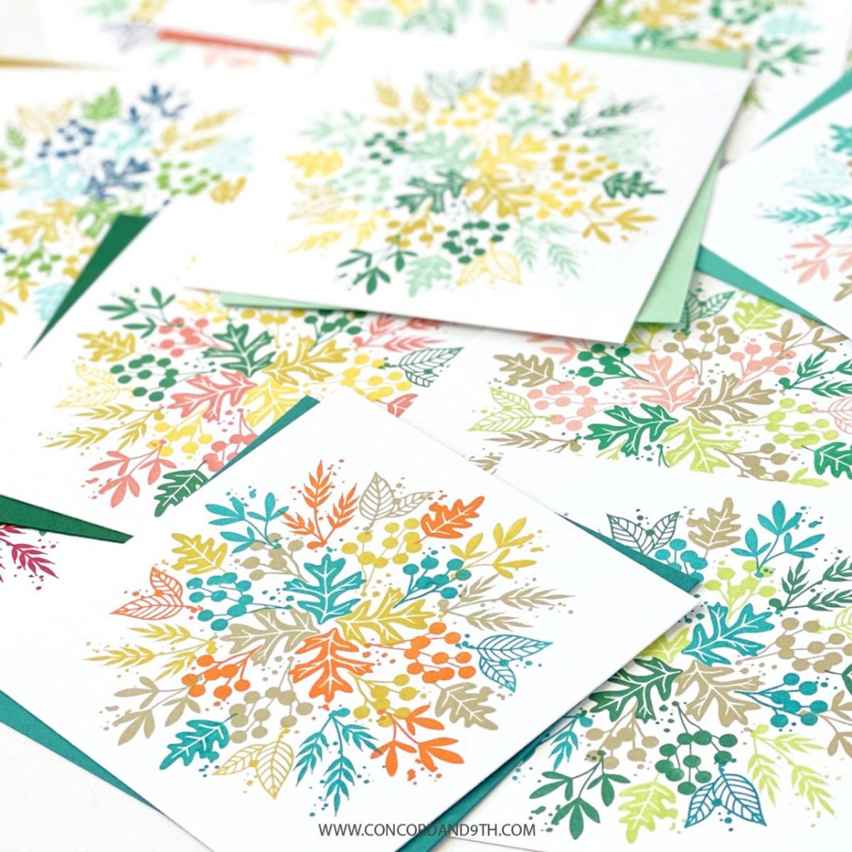 Concord & 9th Harvest Wreath Turnabout Stamp Set