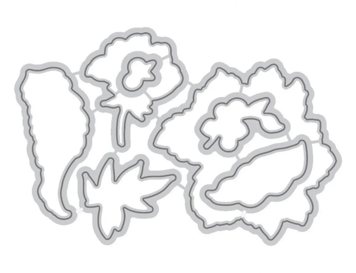 Altenew Peony Bouquet Die Set