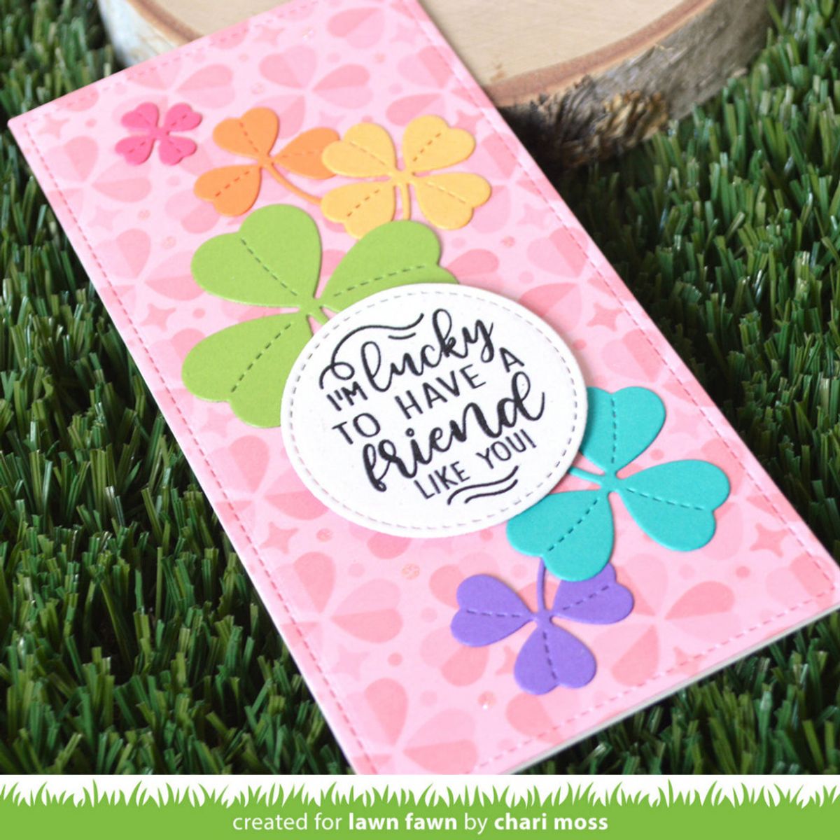 Lawn Fawn Clover Background Stencils