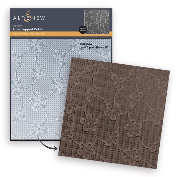 Hovedbilde Lace Topped Petals 3D Embossing Folder